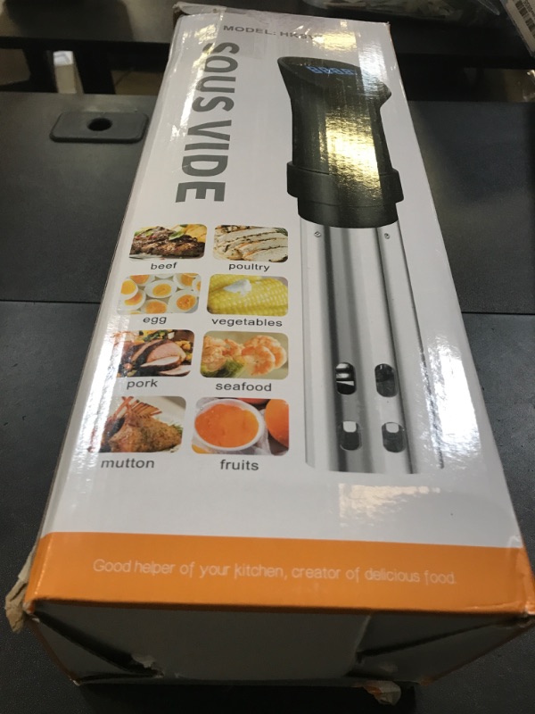 Photo 1 of Sous Vide Machine-Suvee Cooker-Rocyis Sous Vide Kit with Lid, Recipes-1000W Fast Heating Immersion Circulator/Accurate Temperature and Timer/Digital Touch Screen, Stainless Steel (US Standard)