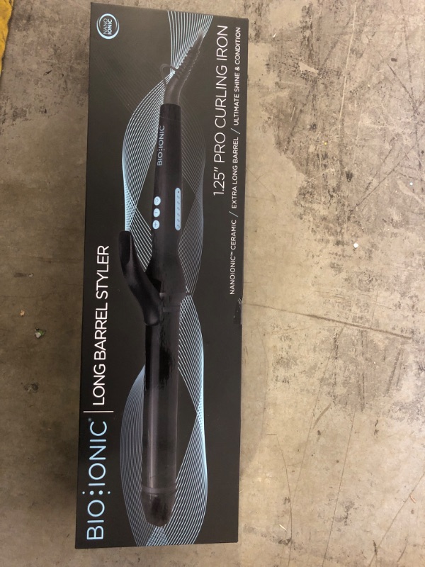 Photo 2 of Bio Ionic Long Barrel Styler, 1" Curling Iron with Moisture Heat Technology & NanoIonic MX, Verstatile Curling Wand with Longer Barrel for Medium Sized Defined Curls