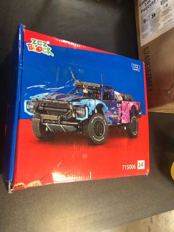 Photo 1 of ZGZBLOCK Baja 1000 Trophy Truck Building Blocks Kit,1:12 Scale MOC Race Car Building Toys,Collectible Car Model,for 14+ Year Boys,Adult(1341 Pieces)
