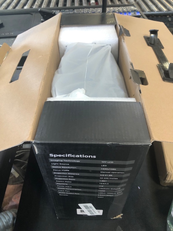 Photo 1 of NexiGo PJ20 Outdoor Projector, Movie Projector with WiFi and Bluetooth, Native 1080P, Dolby_Audio Sound Support, Compatible w/TV Stick,iOS,Android,Laptop,Console