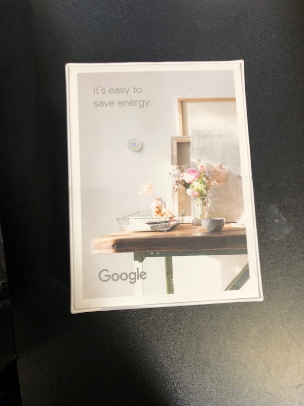 Photo 1 of Google Nest Thermostat - Programmable Smart Learning Thermostat with Easy Installation and Trim Kit Bundle, White