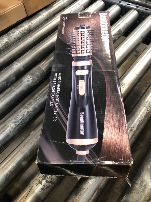 Photo 2 of Beautimeter® 3-in-1 Hot Air Styler: Rotating Blow Dryer Brush with 2-Inch and 1.5-Inch Brushes