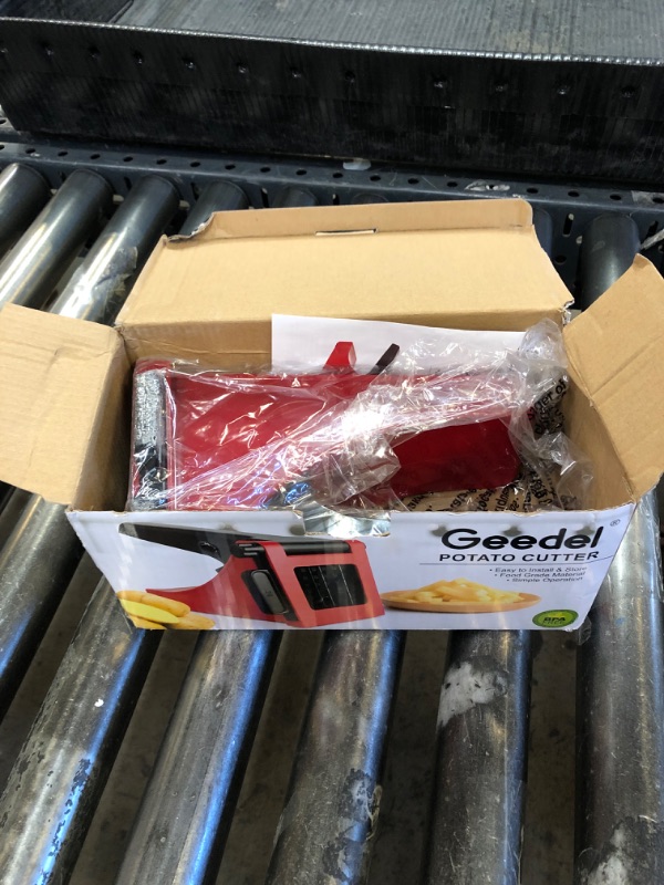 Photo 1 of French Fry Cutter, Geedel Professional Potato Cutter for French Fries, Potato Slicer French Fry Maker for Carrot, Cucumber, Onion, Zucchini and more