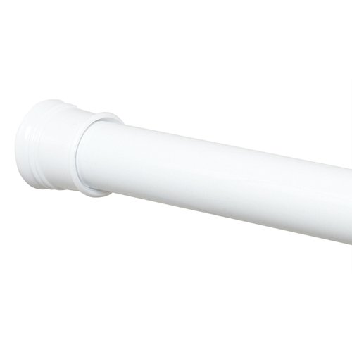 Photo 1 of Zenna Home Shower Curtain Rod 60 in. L White
