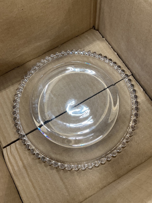 Photo 1 of Clear plate crystal 4pcs