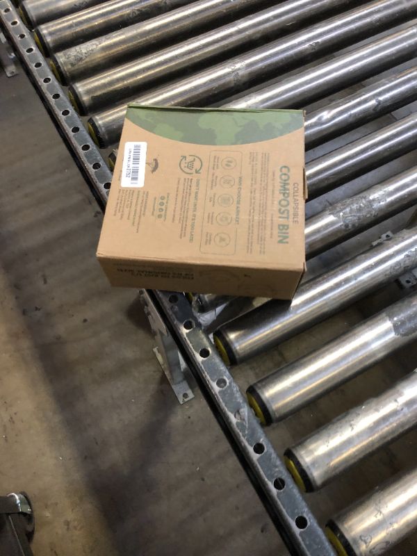 Photo 1 of AIRNEX Collapsible Small Compost Bin with Lid - 1 Gallon Compost Bucket Food Waste Caddy Made of Wheat Straw - Odorless Counter Top Compost Bin for Kitchen with 20 Compost Bags and 2 Carbon Filters