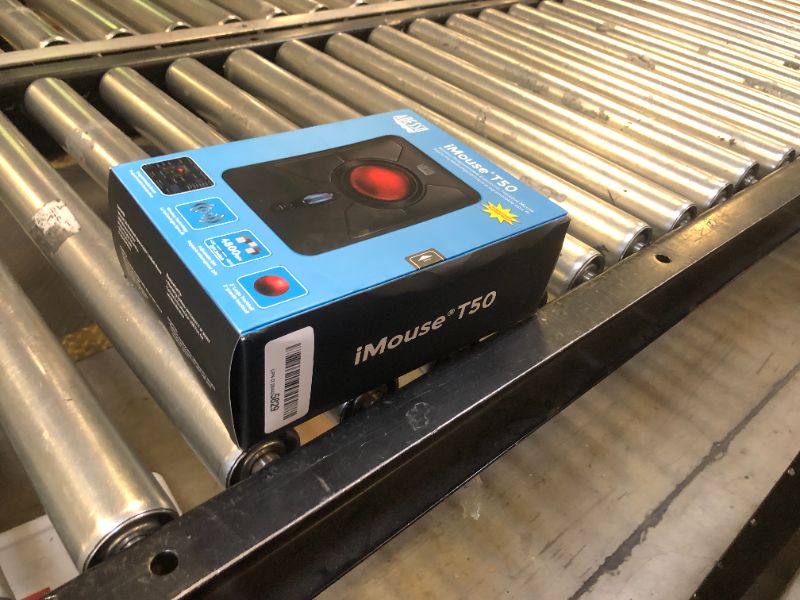 Photo 1 of ADESSO iMouse T50 Wireless Ergonomic Finger Trackball Mouse with Nano USB Receiver, Programmable 7 Button Design, and 5 Level DPI Switch, for Left and Right Hand