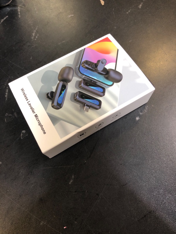 Photo 1 of ABYLFE Wireless Lavalier Microphone for iPhone Android Plug-Play,2 Pack Mini Microphone Professional Noise Reduction Recording Clip Mic for Creator Interview YouTube Interview TikTok Vlog Creator