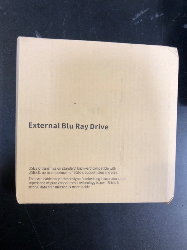 Photo 1 of External Blu Ray Drive, Support 50G Disc Read/Write Bluray Drives, Portable 3D Blu Ray Burner with USB 3.0 and Type-C, Cd Player Suitable for Windows XP/7/8/10/11 MacOS for Laptop, Desktop, Mac