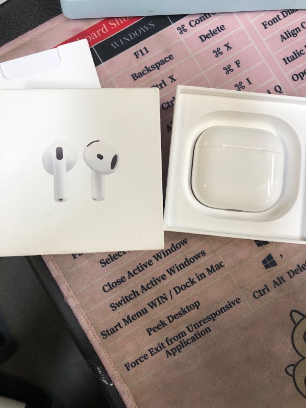 Photo 2 of Apple AirPods 4 Wireless Earbuds, Bluetooth Headphones, Personalized Spatial Audio, Sweat and Water Resistant, USB-C Charging Case, H2 Chip, Up to 30 Hours of Battery Life, Effortless Setup for iPhone