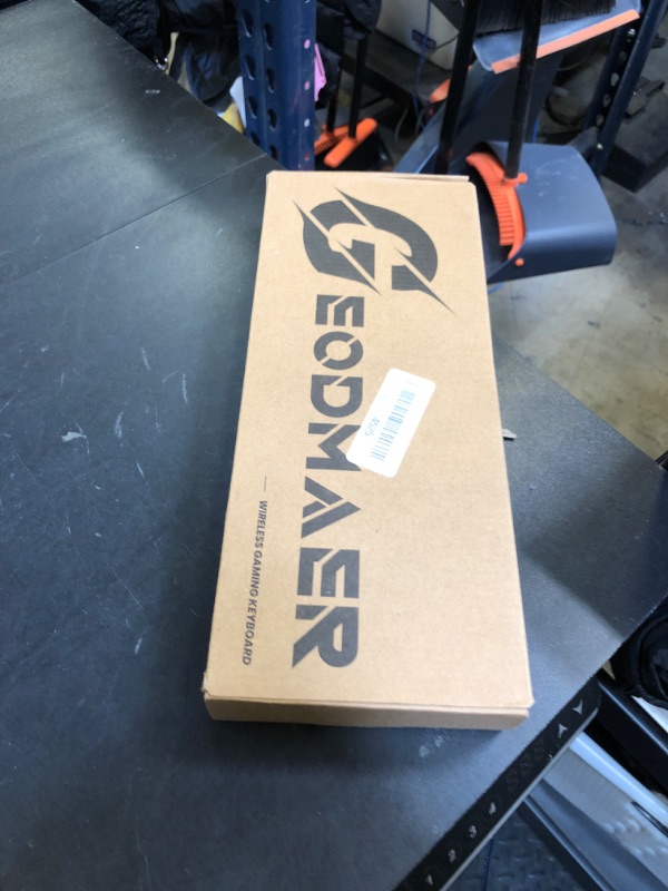 Photo 1 of GEODMAER 65% Wireless Gaming Keyboard, Rechargeable Backlit Gaming Keyboard, Plug-and-Play, Ultra-Compact Anti-ghosting No-Conflict Keyboard for PC Laptop Windows Gamer (Grey-Black)