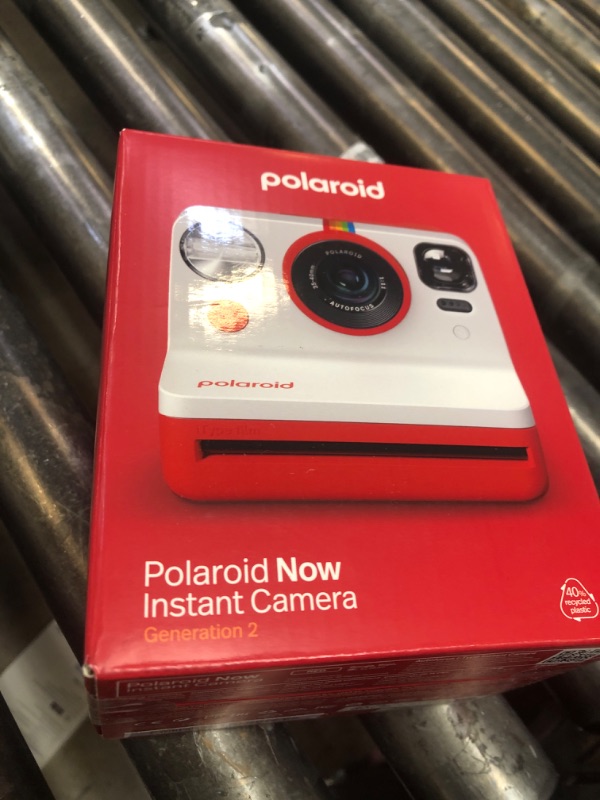 Photo 1 of Polaroid Now 2nd Generation I-Type Instant Film Camera - Red (9074)