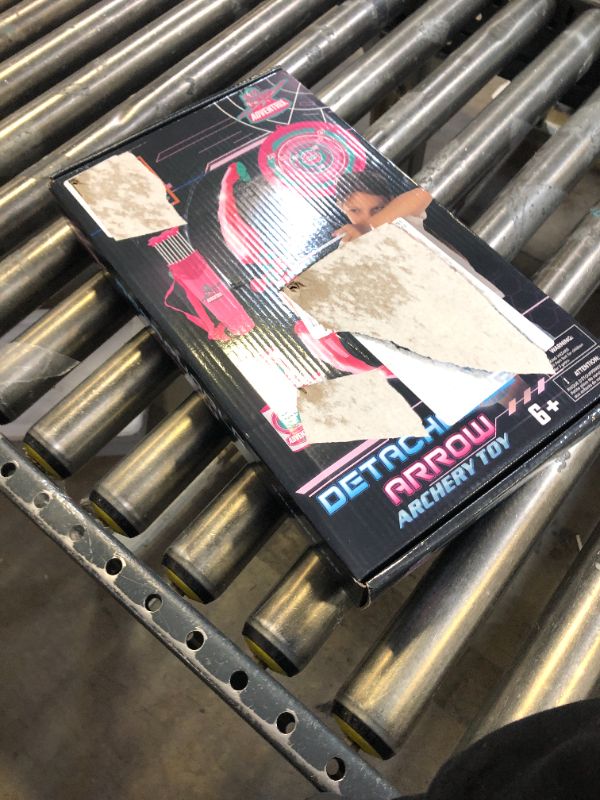 Photo 1 of JOYIN Pink Bow and Arrow Set for Girls, LED Light Up Archery Toy Set with 9 Suction Cup Arrows, Target & Arrow Case, Christmas Indoor Outdoor Activity Toy for Kids Girls Ages 3-12