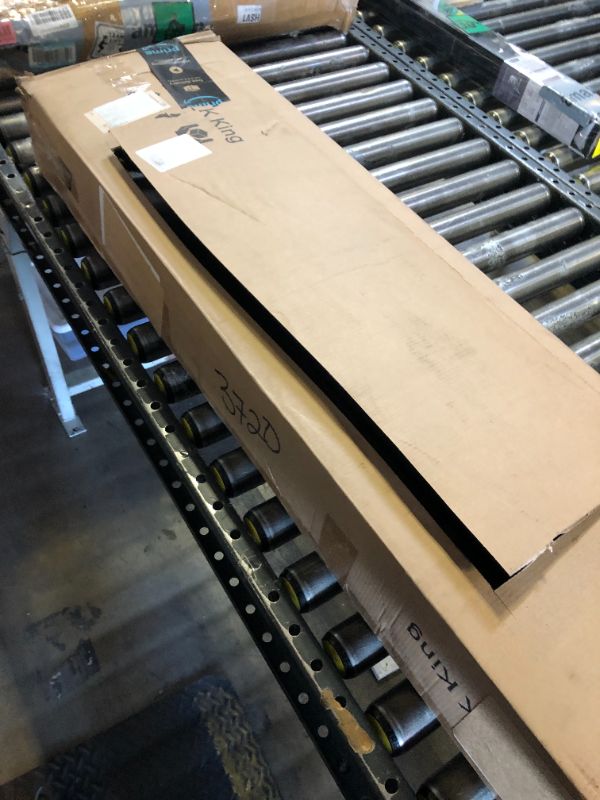 Photo 1 of Yicensen 22 Inch High King Bed Frame with Rounded Corner Legs Heavy Duty Metal King Size Platform Bed Frame No Box Spring Needed, Easy Assembly, Noise Free, Black.