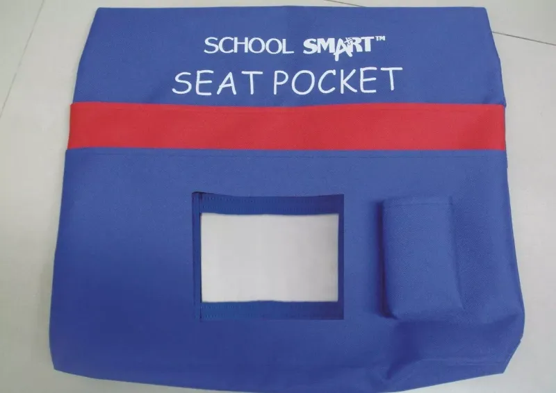 Photo 1 of School Seat Pocket, 15 x 14-1/2 Inches, Blue