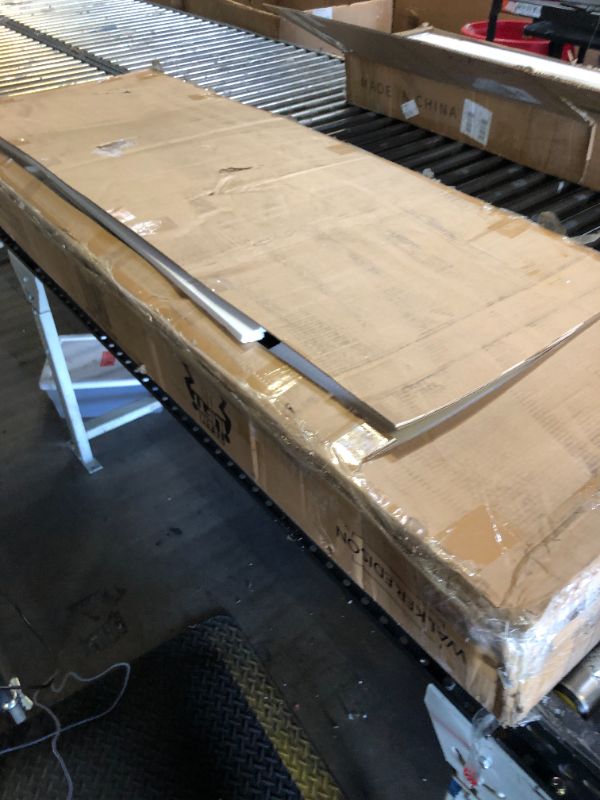 Photo 3 of Incomplete-----Walker Edison Corbin Modern Farmhouse Sliding X Barn Door TV Stand  