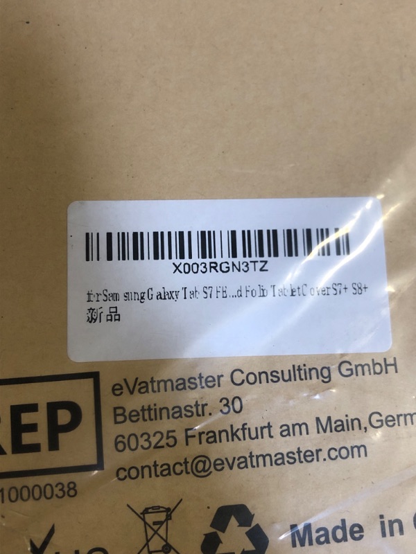 Photo 1 of for Samsung Galaxy Tab S7 FE/S8 Plus 12.4" Keyboard Case: 7 Colors Backlit Trackpad Keyboard for 12.4" Galaxy Tab S7 Plus S7+ S8+ | Smart Touch Wireless Keyboard with Kickstand Folio Tablet Cover