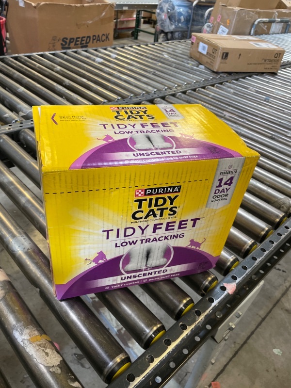 Tidy cats tidy feet low tracking unscented clumping clay cat litter 22