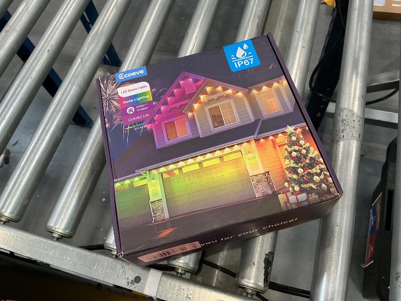 View 2 of Ecoeve 99ft RGB+IC Permanent Outdoor String Lights