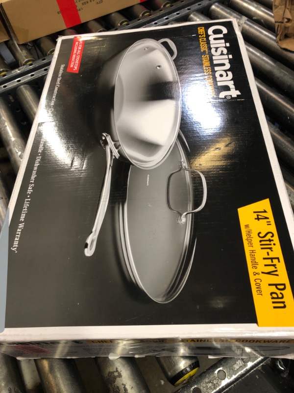 Photo 1 of Cuisinart Chef's Classic Stainless Steel 14" Covered Stir Fry