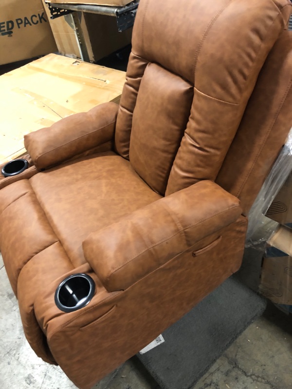 Photo 3 of GarveeHome Power Lift Recliner Chair - Heat and Massage, Adjustable Back and Legs, PU Leather Electric Lift Chair Designed for The Elderly and People with Mobility impaired