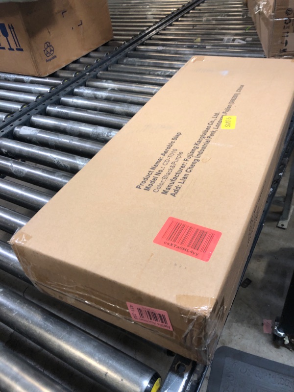 Photo 1 of KL KLB Sport 30" Adjustable Workout Aerobic Stepper in Fitness & Exercise Step Platform Trainer Stepper w/Risers for Strength, Stability and Resistance Training (Purple)