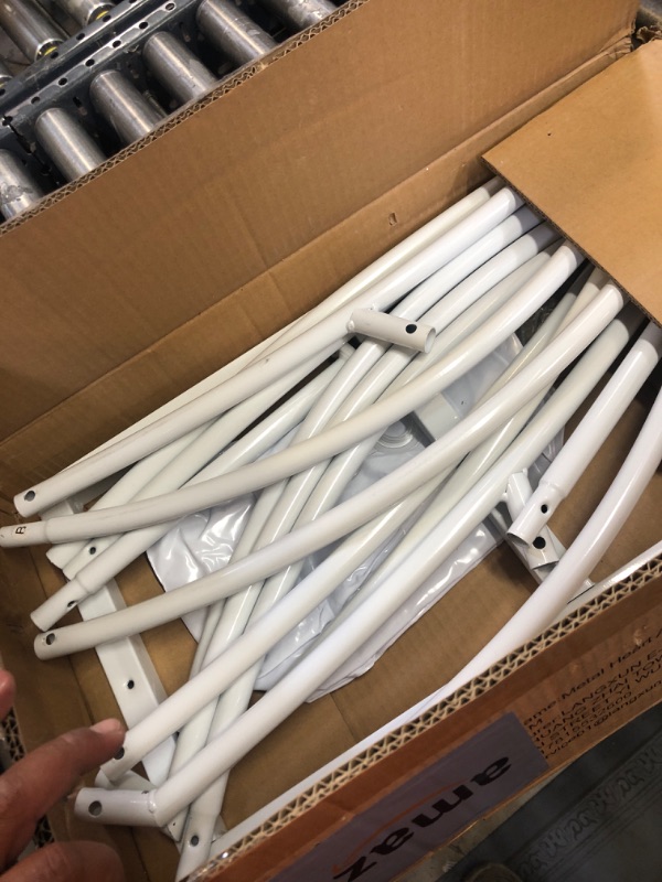 Photo 1 of ? 8ft(2.4M) Heart Shaped White Metal Balloon Arch Stand Frame Display Kit?Love Balloon Arch Frame for Proposal, Wedding, Valentine’s Day, Bridal, Birthday Party Decorations