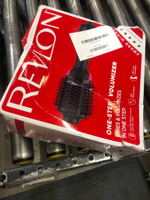 Photo 1 of REVLON One-Step Volumizer Hair Dryer and Styler, for Less Frizz, More Shine, and Reduced Heat Damage for Salon Style Round Brush for Blowout, Black (Amazon Exclusive)