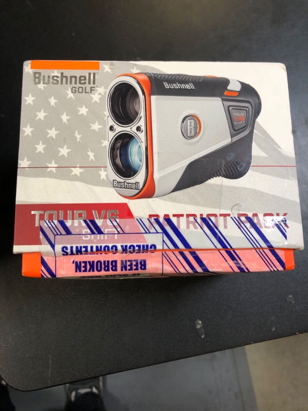 Photo 2 of Bushnell Tour V6 Shift Golf Rangefinder with Slope Switch, Visual Jolt Flag Locking, Magnetic Mount, 1300 Yard Range 6X Magnification