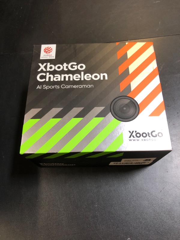 Photo 2 of XbotGo Chameleon AI Powered Sports Action Camera, Sports Gimbal Tracking System with Team and Player Tracking, COMS 4K Video, 360° Rotation, 120° FOV, Live Streaming (Pearl Grey)