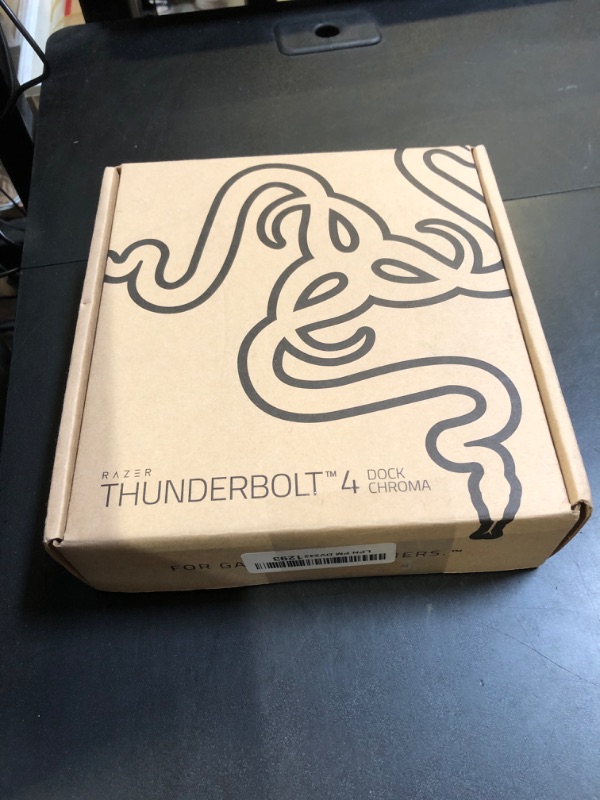 Photo 3 of Razer Thunderbolt 4 Dock: 10 Ports in 1 - Dual 4K or Single 8K Video Output - USB A and C Hub, 2.5 GbE Thunderbolt 3, Mac, and PC Compatible - Thunderbolt 4 Certified - Passthrough Charging - Chroma