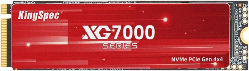 Photo 1 of KingSpec XG 7000 4TB M.2 2280 PCIe 4.0x4 NVME 1.4 Speed up to 7400MB/s Write Speed Up to 6600MB/s Internal Solid State Drive for PS5 PC Desktop Laptop Game-Player with Heatsink