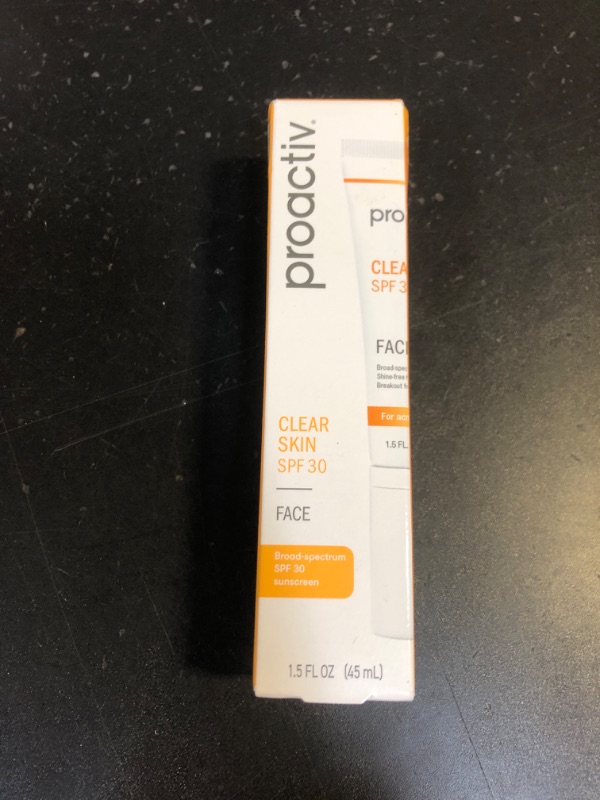 Photo 1 of Proactiv Clear Skin Face Sunscreen Moisturizer With SPF 30 - Hydrating SPF Lotion And Sensitive Skin Sunscreen For Oily Skin And Acne-Prone Skin, Oil Free Matte Skincare Sunscreen, 1.5oz