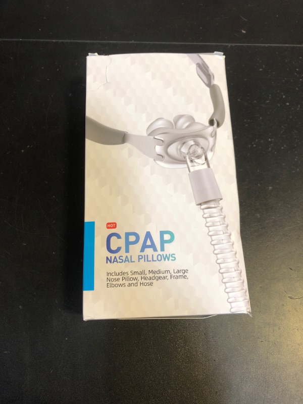Photo 1 of Cushion-Flex TM Nasal CPAP Mask Sleep Apnea - CPAP Nasal Pillows - Includes Headgear, Frame, Elbows and Soft Sleeve - Reusable CPAP Supplies