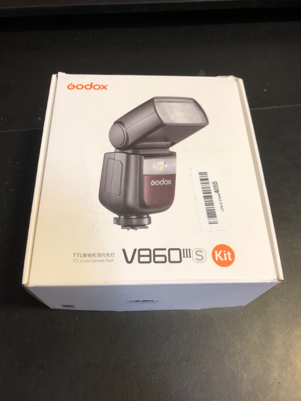 Photo 1 of Godox V860III-S Camera Flash Light Wireless TTL Speedlite Modeling Light Transmitter/Receiver Manual/Auto Flash GN60 1/8000s HSS Built-in 2.4G Wireless X System Replacement for Sony Cameras
