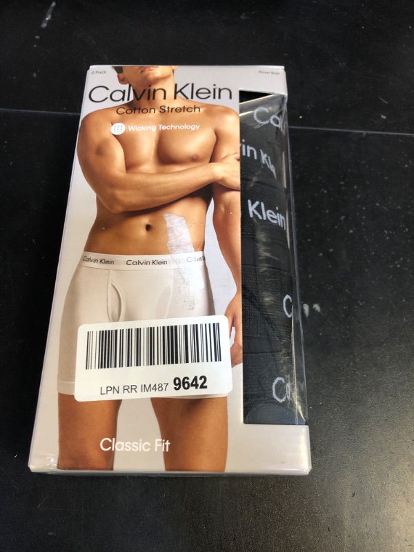 Photo 1 of Calvin Klein Men's Cotton Stretch 5-Pack Boxer Brief, 5 Black, Large