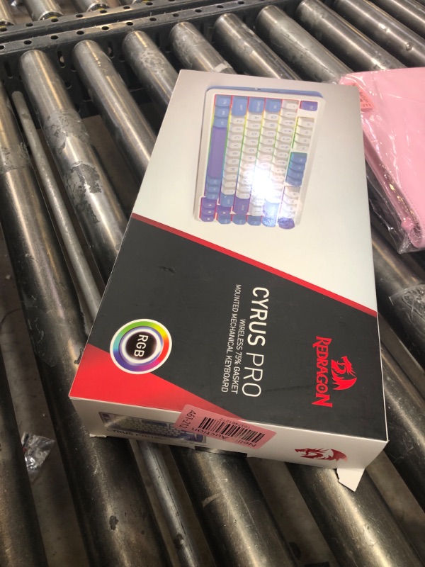 Photo 1 of Redragon 75? Mechanical Keyboard, Gasket Mounted Wireless RGB Gaming Keyboard with Volume Knob, MDA-Profile, Pre-Lubed Linear Switches,81 Keys Tri-Mode Hot Swappable Keyboard