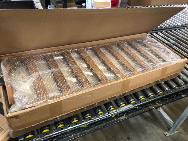 Photo 1 of MILCIL Upholstered Shoe Bench Entryway Bench for Bedroom, End of Bed, Ottoman Bench Tufted Padded Seat with Solid Wood Shelf for Living Room, Linen Dark Gray