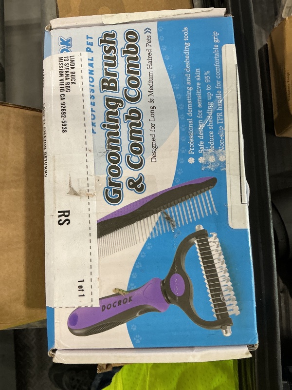 Photo 1 of Docrok Pet Grooming Brush & Comb Combo
