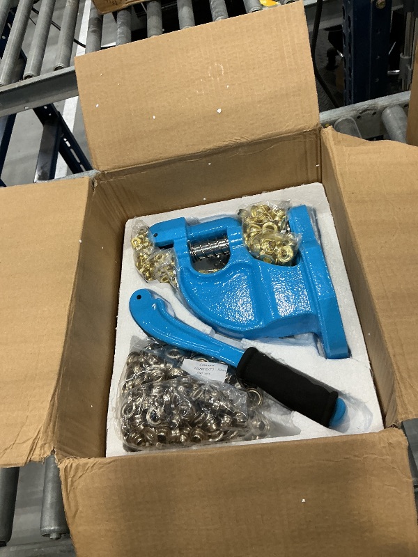 Photo 1 of PIKWO Heavy Duty Grommet Machine Kit with 3 Dies & 900 Grommets