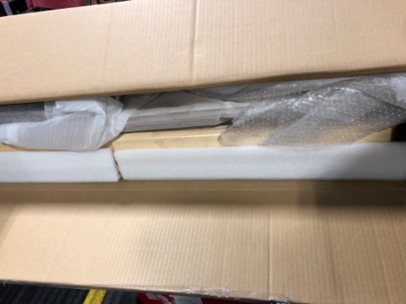 Photo 1 of MORDEER 47.24" Kids Table and Chair Set, Solid Wood Desk with Drawers for Kids, Wooden Desk Hutch with Cork Bulletin Board, Study Table and Chair Set for Bedroom, Study Room, Natural