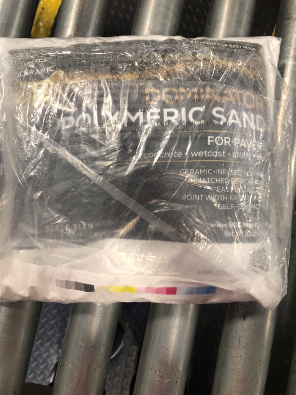 Photo 1 of 10 Pound Titanium Gray DOMINATOR Polymeric Sand with Revolutionary Ceramic Flex Technology for Stabilizing Paver Joints/Gaps, 1/8” up to 4”, Professional Grade Results