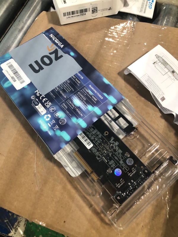 Photo 1 of 10Gb Dual LAN Base-T PCI-e Network Card, Intel X540 Controller, NICGIGA 10Gbps Ethernet Adapter, 2 * 10Gbe RJ45 Port, 10G NIC Card, Support Windows/Windows Server/Linux/Vmware/ESX
