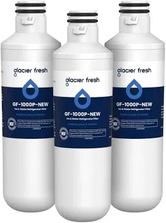 Photo 1 of 
GLACIER FRESH Water Filter LT1000PC Replacement for Refrigerator, Compatible with MDJ64844601, ADQ747935 ADQ74793504 Water Filter (3 Pack)