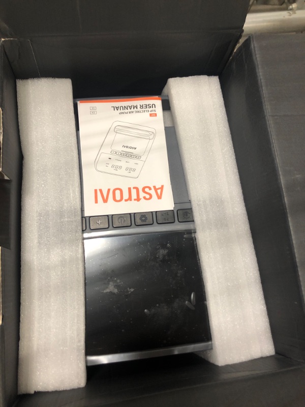 Photo 1 of AstroAI Paddle Board Pump?20 PSI High-Pressure SUP Electric air Pump, DC Metal Structure Dual-Stage Inflation&Paddle Board Accessories?7.5 inches LED Screen Air Pump, Deflation for SUP,Orange