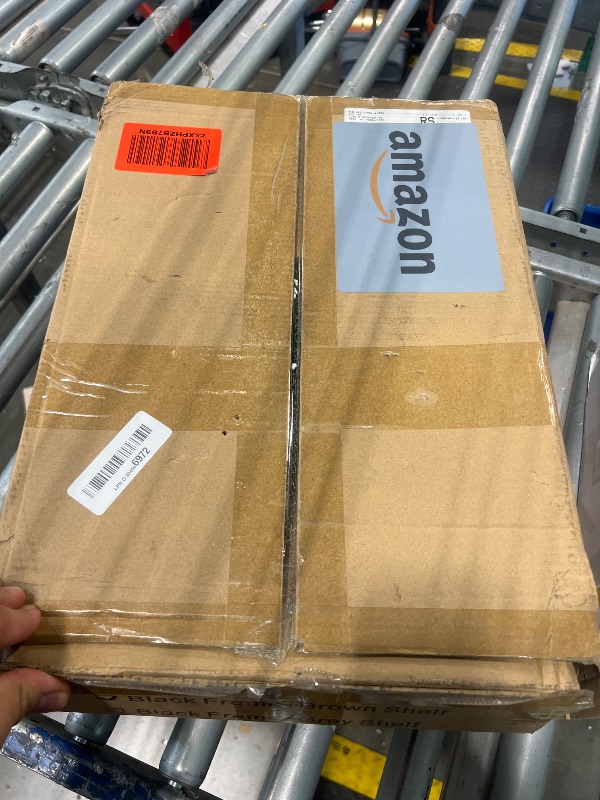 Photo 1 of Axeman 5-Tier Ladder Shelf, Tall Narrow Bookcase for Small Spaces, Book Storage Organizer Case for Living Room, Home Office, Study, Industrial Style Black Metal Frame and Rustic Brown Shelf