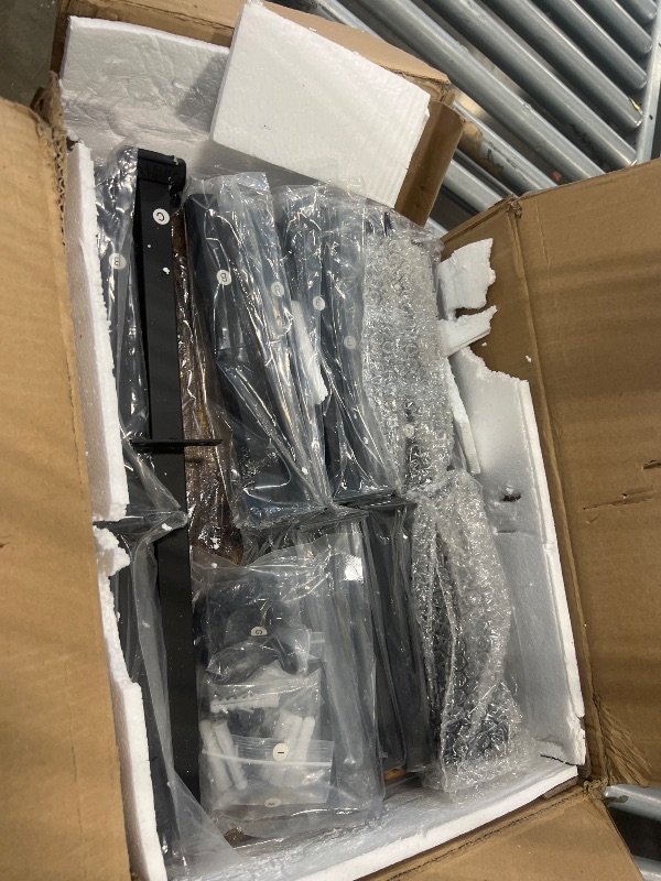 Photo 1 of Axeman 5-Tier Ladder Shelf, Tall Narrow Bookcase for Small Spaces, Book Storage Organizer Case for Living Room, Home Office, Study, Industrial Style Black Metal Frame and Rustic Brown Shelf