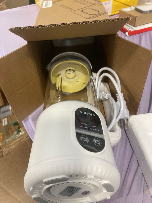 Photo 1 of 8 in 1 Automatic Nut Milk Maker, Almond Milk Maker,40oz ?1200ML?Automatic Soy Milk Maker for Homemade Oat, Coconut, Soy, Plant Based Milks with Delay Start/Keep Warm/Boil Water