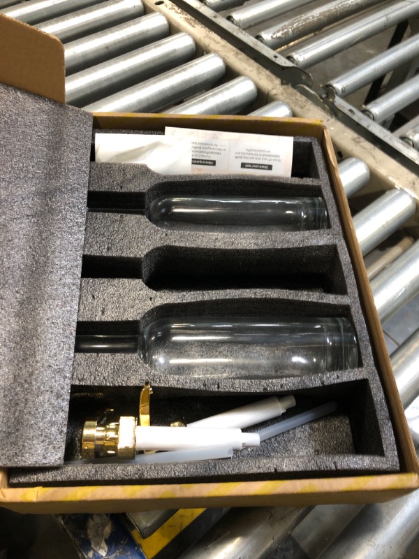 Photo 1 of ***TWO MISSING***
Molimoli Coffee Syrup Dispenser for Coffee Bar, 350mlCoffee Pump Dispenser, Glass Syrup Bottle w. Pumps, Simple Syrup Dispenser w. Labels,Set of 4, (Gold)