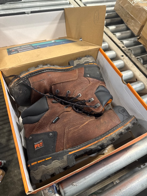 Photo 2 of ***used** Timberland PRO Men's Boondock 6 Inch Composite Safety Toe Insulated Waterproof Industrial Work Boot, Brown-2024 New, 12 Wide